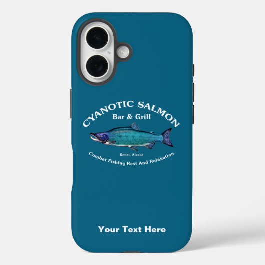 Cyanotic Lachs Bar & Grill Case-Mate iPhone Hülle (Rückseite)