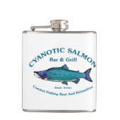 Cyanotic Lachs Bar & Grill Flachmann (Vorderseite)