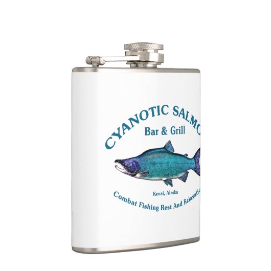 Cyanotic Lachs Bar & Grill Flachmann (Rechts)