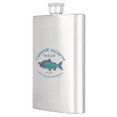 Cyanotic Lachs Bar & Grill Flachmann (Links)