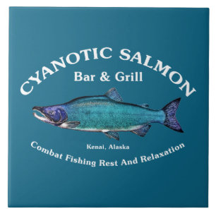 Cyanotic Lachs Bar & Grill Fliese