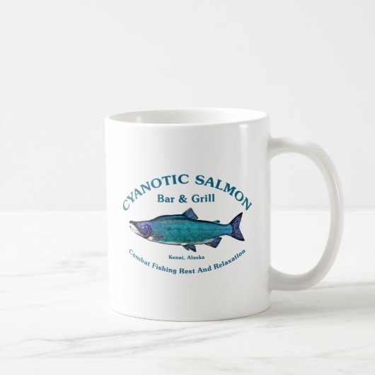 Cyanotic Lachs Bar & Grill Kaffeetasse (Rechts)