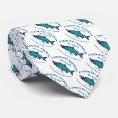 Cyanotic Lachs Bar & Grill Krawatte (Gerollt)