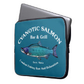 Cyanotic Lachs Bar & Grill Laptopschutzhülle (Vorderseite Links)