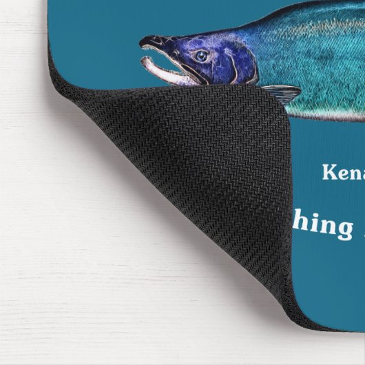 Cyanotic Lachs Bar & Grill Mousepad (Ecke)