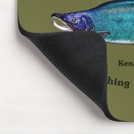 Cyanotic Lachs Bar & Grill Mousepad (Ecke)