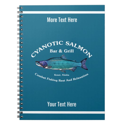 Cyanotic Lachs Bar & Grill Notizblock (Vorderseite)