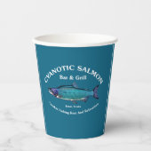 Cyanotic Lachs Bar & Grill Pappbecher (Vorderseite)