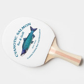 Cyanotic Lachs Bar & Grill Tischtennis Schläger (Seitenansicht)