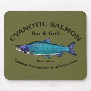 Cyanotic Salmon Bar & Grill Mousepad