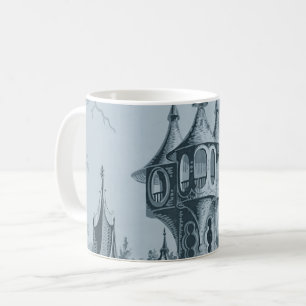 Cyanotype Blue Castle Turret Kaffeetasse