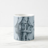 Cyanotype Blue Castle Turret Kaffeetasse (Mittel)