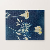 Cyanotype Marigold Puzzle (Horizontal)