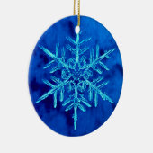 Cyanotype-Ornament #2 Keramik Ornament (Rechts)