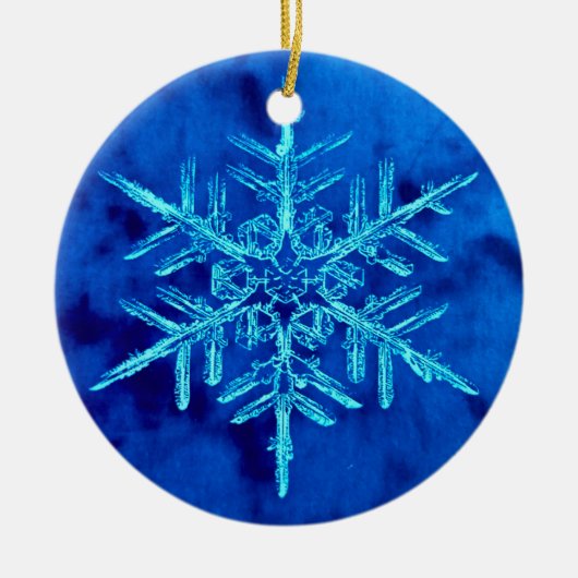 Cyanotype-Ornament #2 Keramik Ornament (Vorne)