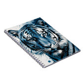 Cyanotype Tiger | Notebook-Journal Notizblock (Rechte Seite)