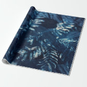 Cyanotype Umhüllungspapier Mimosa/Fern Geschenkpapier (Ungerollt)
