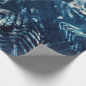 Cyanotype Umhüllungspapier Mimosa/Fern Geschenkpapier (Ecke)