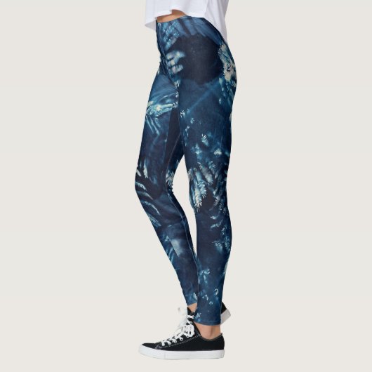Cyanotypische Leggings (Links)