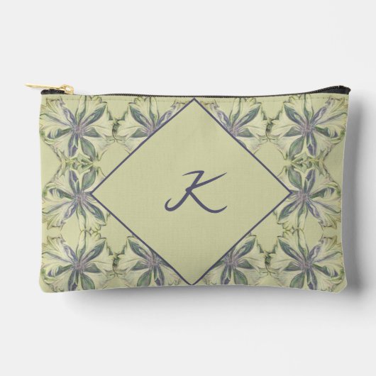 Cyanus Blume Druck Nähtasche Zubehörtasche (Vorderseite)