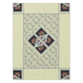 Cyanus, Fresia, Lily of the Valley Rose Tablecloth Tischdecke (Vorderseite)