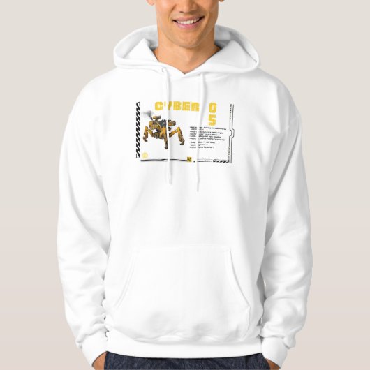 Cyber 05 Mech Robot Design Hoodie (Vorderseite)