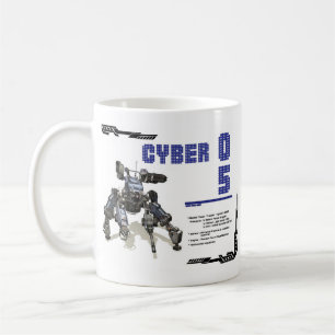 Cyber 05 Mech Robot Design Kaffeetasse
