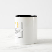 Cyber 05 Mech Robot Design Zweifarbige Tasse (Mittel)