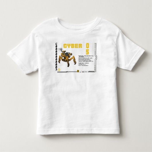 Cyber 05 Mecha Robot Design Kleinkind T-shirt (Vorderseite)