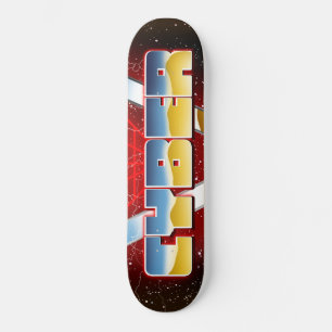 Cyber 1980er-Jahre-Plakat Skateboard