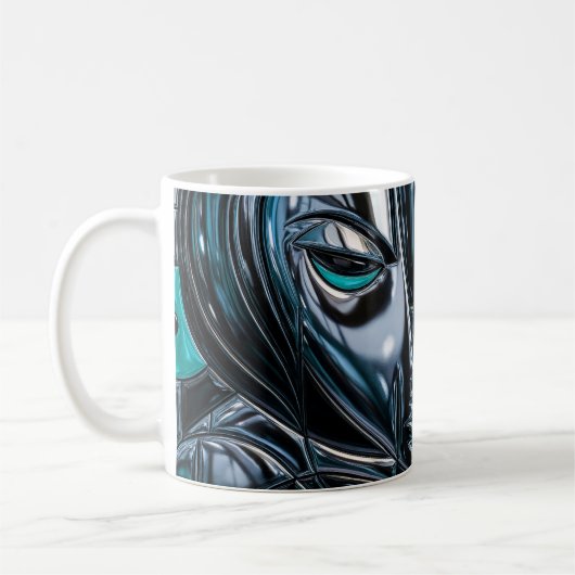 Cyber Abstract Coffee Kaffeetasse (Links)