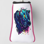 Cyber Animals - Futuristische Kreaturen der Digita Golf Headcover (Rotieren 90)