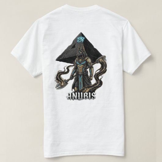 Cyber Anubis: Guardian of the Nebulous Gates  T-Shirt (Design Rückseite)