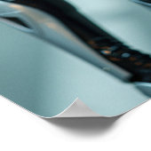 Cyber Aphrodite: Chrome Beauty Poster (Ecke)