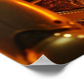 Cyber Apollo: Neon Lyre Deity Poster (Ecke)