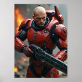 Cyber Ares: Crimson War Engine Poster (Vorne)