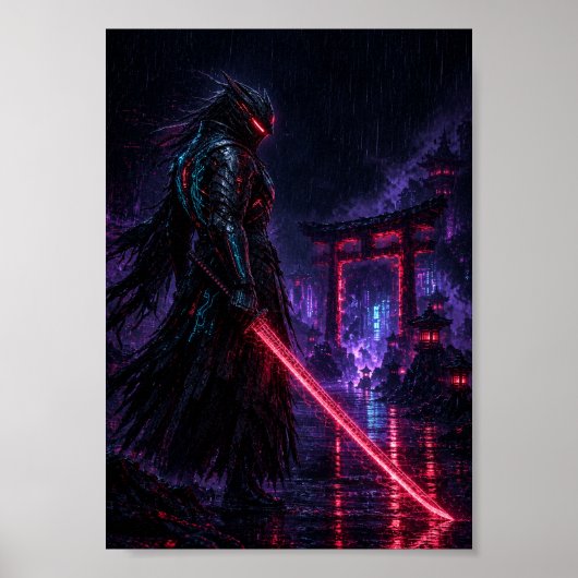 Cyber Armored Samurai Poster (Vorne)