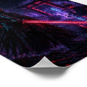 Cyber Armored Samurai Poster (Ecke)