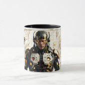 Cyber Art: Android Illustration Tasse (Zentrum)
