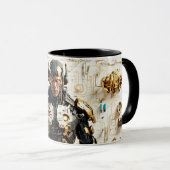 Cyber Art: Android Illustration Tasse (VorderseiteRechts)