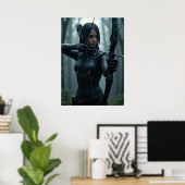 Cyber Artemis: Moon Huntress Poster (Heimbüro)