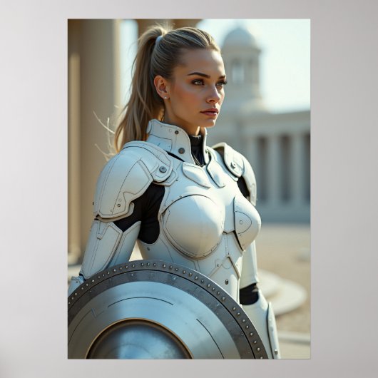 Cyber Athena: Tactical Wisdom Poster (Vorne)