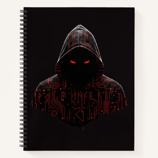 Cyber Attentäter Notizblock (Vorderseite)