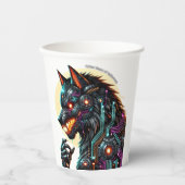 Cyber Beast von Halloween Pappbecher (Vorderseite)