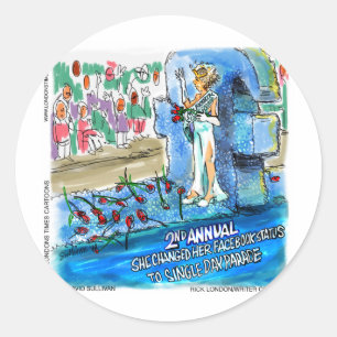 Cyber Beauty Queen Funny gibt T-Shirts Karten etc Runder Aufkleber