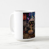Cyber Bites – Roboter-Ramen-Nacht Kaffeetasse (Vorderseite Links)
