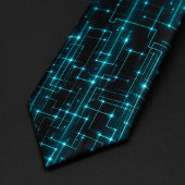 Cyber Blau Neon-Schaltung Krawatte
