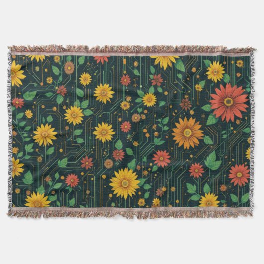 Cyber Bloom Decke (Vorderseite)