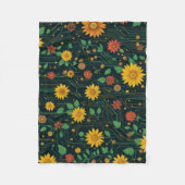 Cyber Bloom Fleecedecke (Vorderseite)