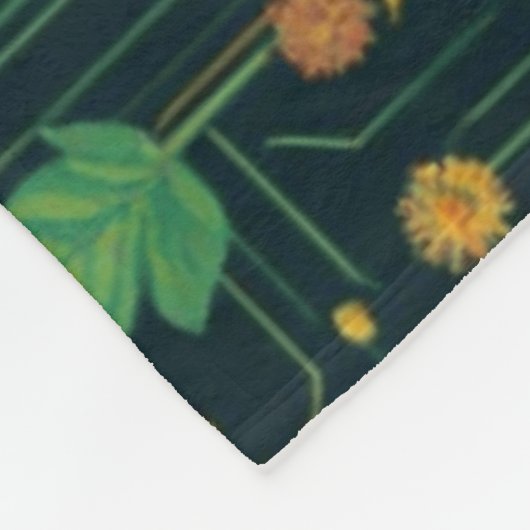 Cyber Bloom Fleecedecke (Ecke)